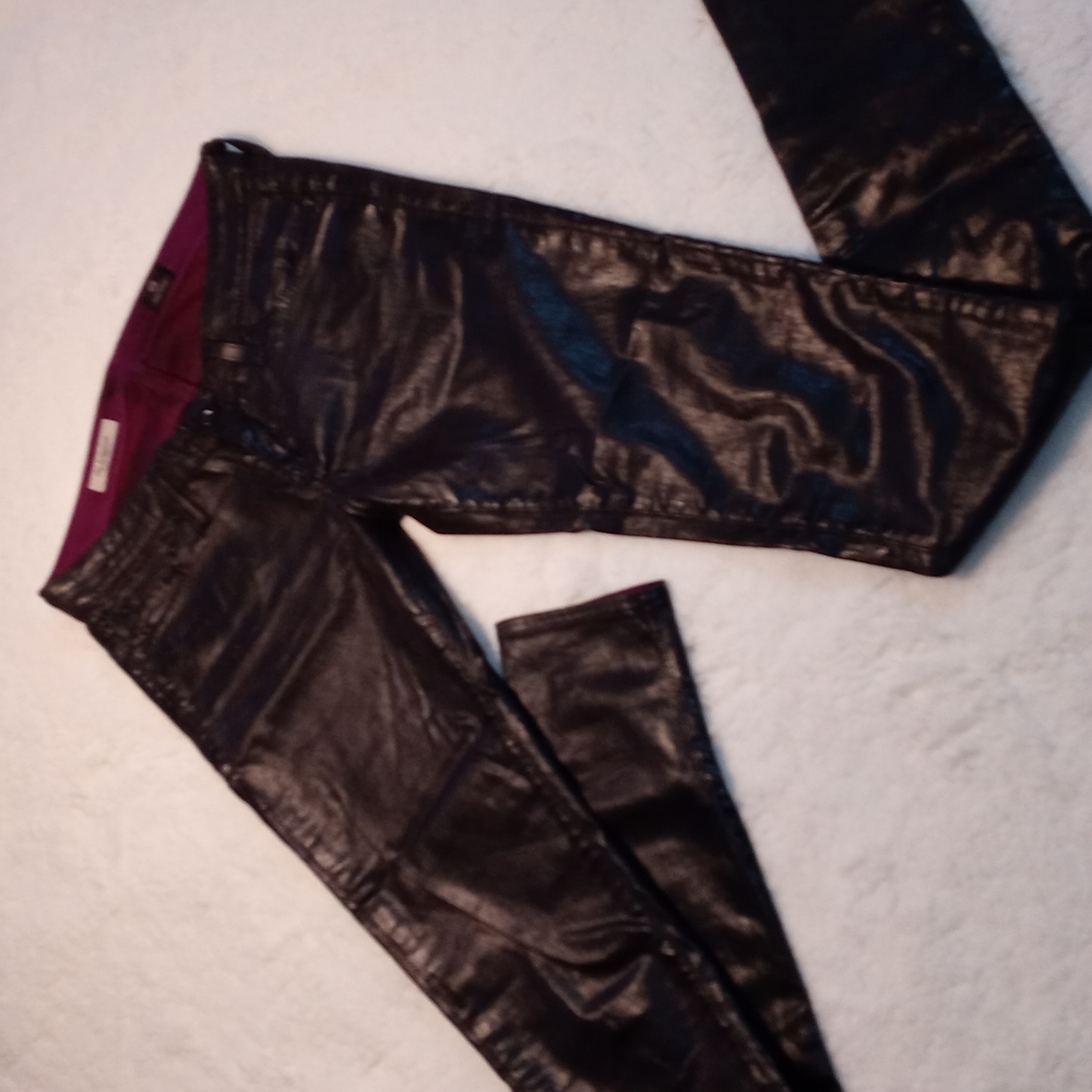 Adriano Goldschmied the Legging Super Skinny Size 25 R Eggplant Color